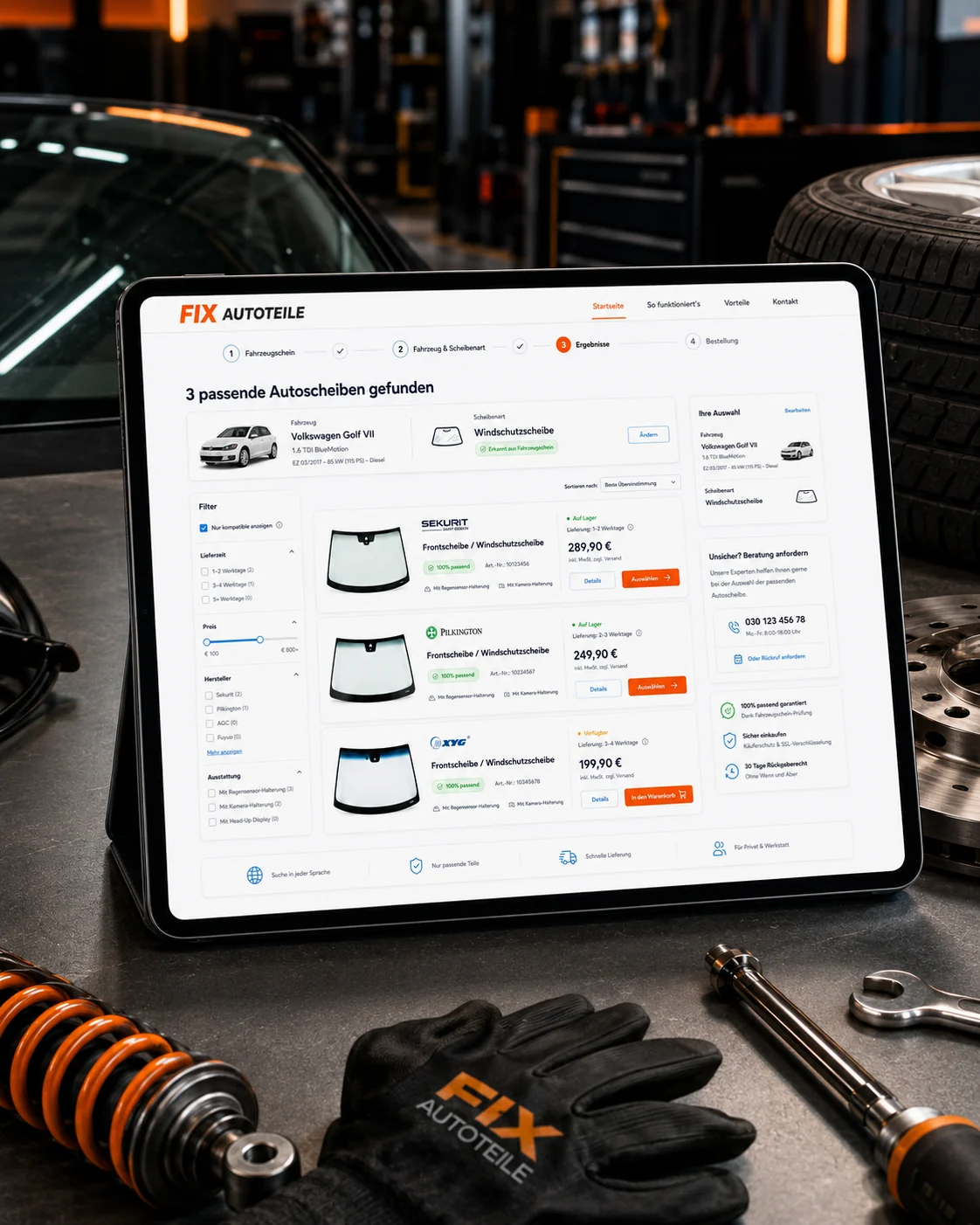 FixAutoteile interface